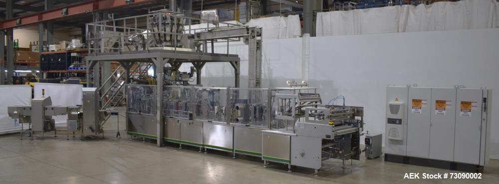 Used SN Machinery FMM22 Duplex HFFS Pouch Machine – With Ishida 16-Head Scale & More